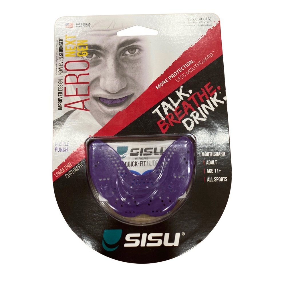 NWT SISU Sports Mouthguard Aero Next Gen in Purple